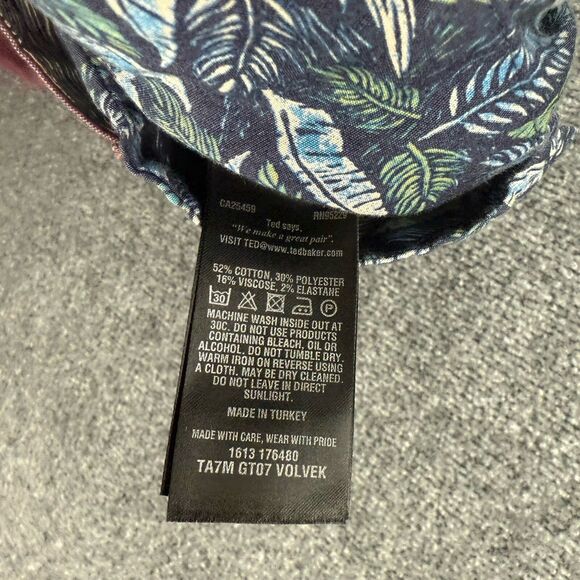 Ted Baker London Dress Pants Womens 33 Purple Flat Front Straight Office Career - Picture 7 of 11